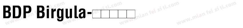 BDP Birgula字体转换